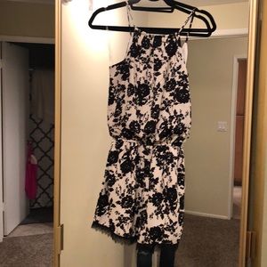 Black and white romper